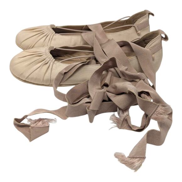 Christian Dior Spring 2019 ballet flat sneaker sneakerina ribbon ties pink 37 - Picture 6 of 15